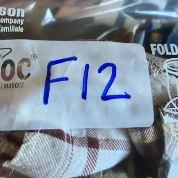 Boho Jane Womens Shirt Brown & Blue S Sleeveless Ombré Plaid Back/Applique Boho - Picture 10 of 10